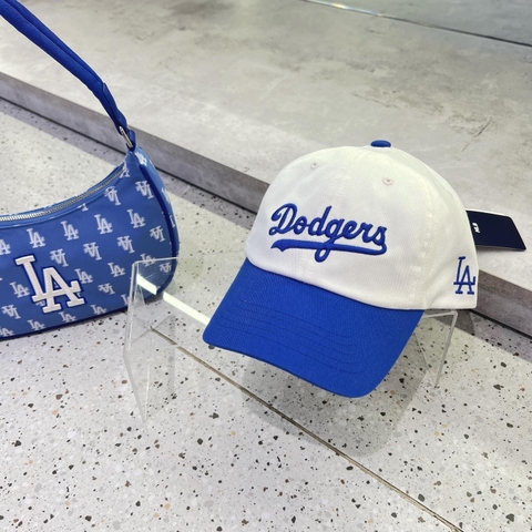 420 -  Nón MLB Unstructured Ball cap - Trắng Kem Xanh Dương - Dodgers [HÀNG CHÍNH HÃNG]
