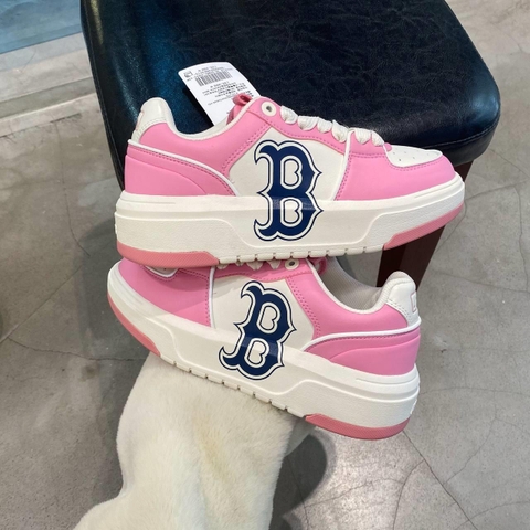 973 -  Giày MLB NY Chunky Liner Basic Big B Boston Red Sox - Hồng Pink - Code 3ASXCLB3N 43PKS [HÀNG CHÍNH HÃNG]