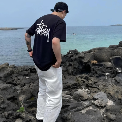 559 -  Áo Stussy Basic Tee - Đen Black - Code 1904762 [HÀNG CHÍNH HÃNG]