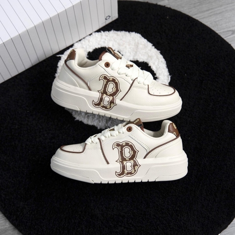 238 -  Giày MLB Liner Big B Monogram - Trắng Viền Nâu LV - Code 3ASXCLR3N-43BRS [HÀNG CHÍNH HÃNG]