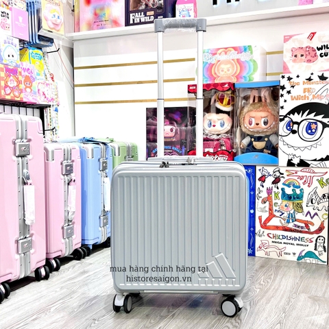 1327 - Vali Adidas Xách Tay Xám Embossed Logo Size Cabin Mang Lên Máy Bay [CHÍNH HÃNG]