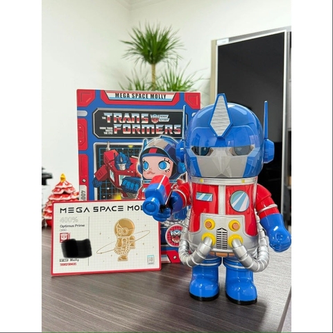1490 - Molly Optimus Prime 400% - POPMART MEGA SPACE MOLLY 400% Optimus Prime [CHÍNH HÃNG]