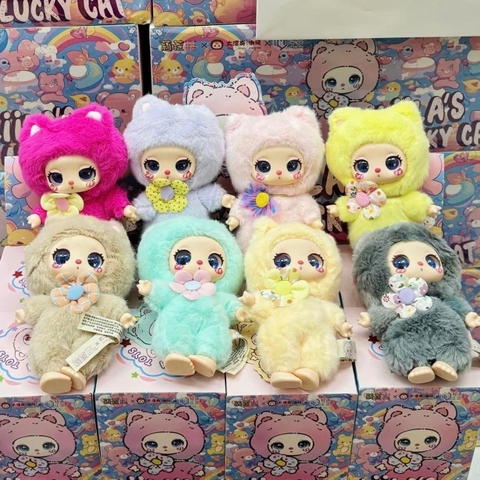 1225 - Liila's Lucky Cat Full Set 8 Box - The Liila's Lucky Cat Plush Series Art Toy [CHÍNH HÃNG]