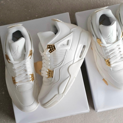 1674 - Giày Nike Air Jordan 4 Sail Metallic Gold - AQ9129 170 [HÀNG CHÍNH HÃNG]