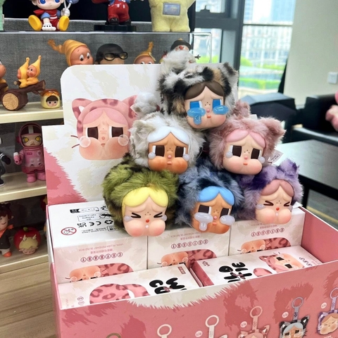 1478 - Crybaby Crybaby Mèo Wild but Cutie - Crybaby Wild but Cutie POPMART Vinyl Plush Pendant Series Set 6 Bé [HÀNG CHÍNH HÃNG]