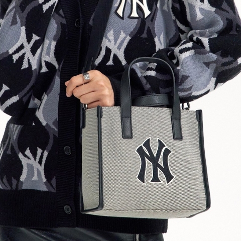 444 -  Túi MLB Canvas Basic Big Logo Small Tote Bag - Black - Code 3AORS062N-50BKS [HÀNG CHÍNH HÃNG]