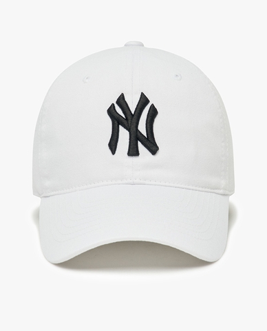412 -  Nón MLB Unstructured Ball cap - Trắng - Ny Đen To [HÀNG CHÍNH HÃNG]