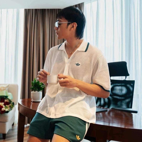 1723 - Áo Adidas Originals Button Down Knitted Shirt KC3526 [HÀNG CHÍNH HÃNG]