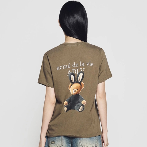 2193 - Áo ADLV Fuzzy Font Rabbit Bear Doll Caco Acmé de la vie ADLV-24SS-SSLRBR-CCA [HÀNG CHÍNH HÃNG]