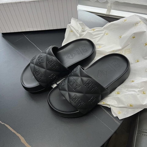 974 -  Dép MLB Chunky Bouncer Slide New York Yankees - Black Đen - Code 3ALPFBS33 50BKS [HÀNG CHÍNH HÃNG]