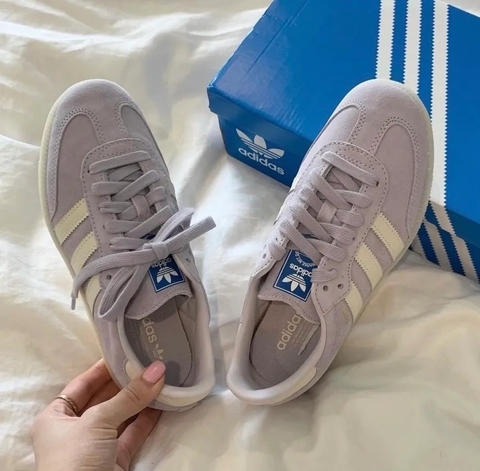 906 -  Giày Adidas Samba OG Sivel Dawn Chalk Pastel Purple - Code IG6176 [HÀNG CHÍNH HÃNG]