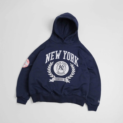 2016 - Áo Hoodie New Era NY New York Yankess Laurel Xanh Navy [HÀNG CHÍNH HÃNG]