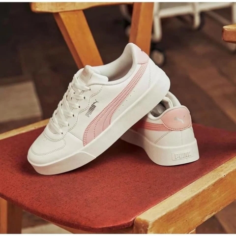 1557 - Giày Puma Skye Clean Peachskin Pink - Trắgg Kem Sọc Hồng - 380147 05 [CHÍNH HÃNG]