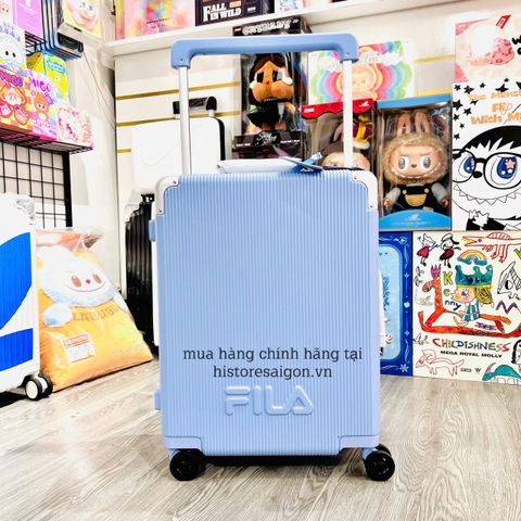 1792 - Vali Fila Xanh Dương Size Cabin 22 Xách Tay Embossed Logo [HÀNG CHÍNH HÃNG]