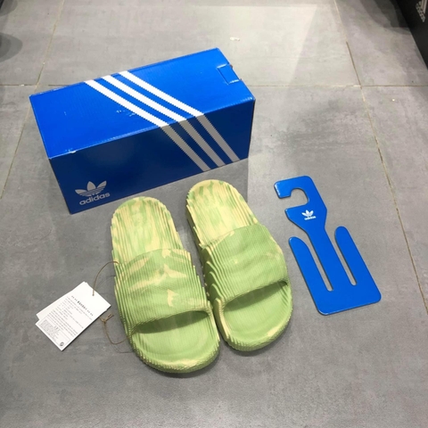 1364 -  Dép Adidas Adilette 22 - Sand x Lime - Xanh Lá GY1597 [HÀNG CHÍNH HÃNG]