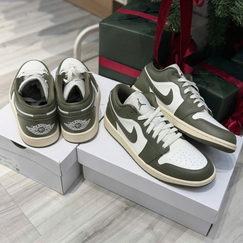 2041 - Giày Nike Air Jordan 1 Low Medium Olive DC0774-122 [HÀNG CHÍNH HÃNG]