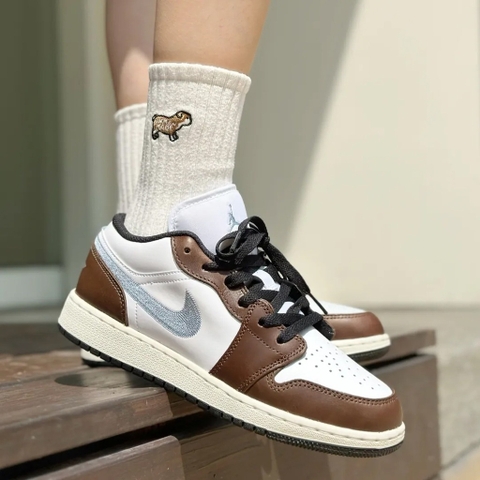 794 -  Giày Air Jordan 1 Low Mocha Blue Gray GS FQ8156 142 [HÀNG CHÍNH HÃNG]