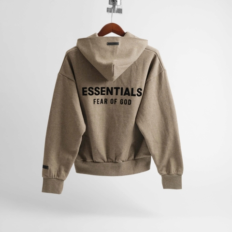 2039 - Áo Hoodie Zip FOG Essentials Beige [HÀNG CHÍNH HÃNG]