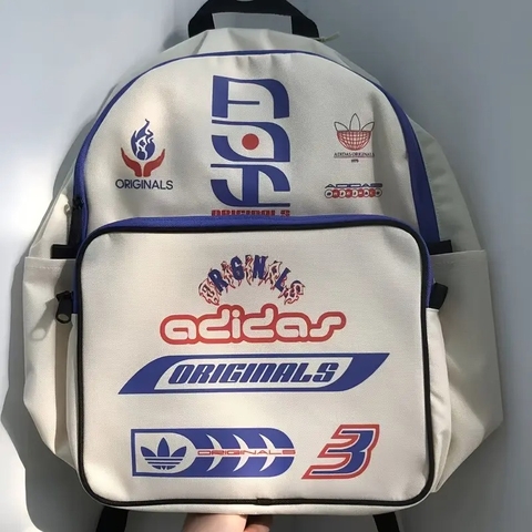 1909 - Balo Adidas Originals Classic Sponsors Cream Cobalt Blue JN6999 [HÀNG CHÍNH HÃNG]