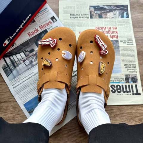 1693 - Dép Champion Sandal Birken Brown U5AFASU19S1 - Nâu [HÀNG CHÍNH HÃNG]