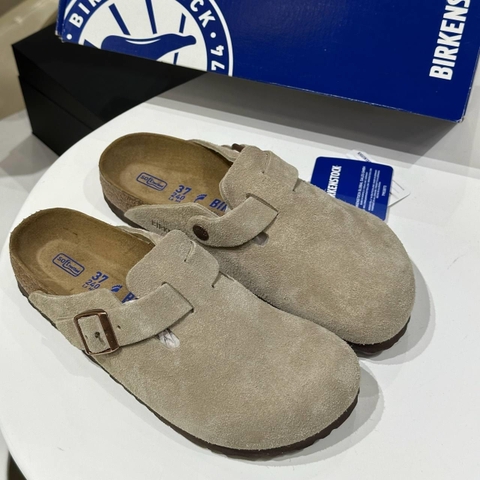 1942 - Dép Birkenstock Boston Soft Footbed Taupe 560773 / 560771 [HÀNG CHÍNH HÃNG]