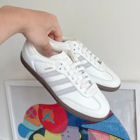 2694 - Giày Adidas Samba OG Core White Grey IH4880 [HÀNG CHÍNH HÃNG]