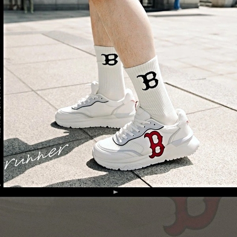577  -  Giày MLB Korea Chunky Runner Boston Red Sox Ivory -  3ASHRJ13N-43IVS [HÀNG CHÍNH HÃNG]