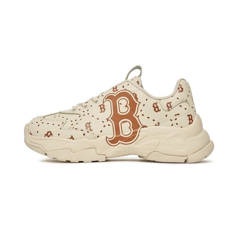 589 -  Giày MLB Bigball CHUNKY Saffiano Dia Monogram BOSTON REDSOX - 3ASHMS13N-43BGS [HÀNG CHÍNH HÃNG]