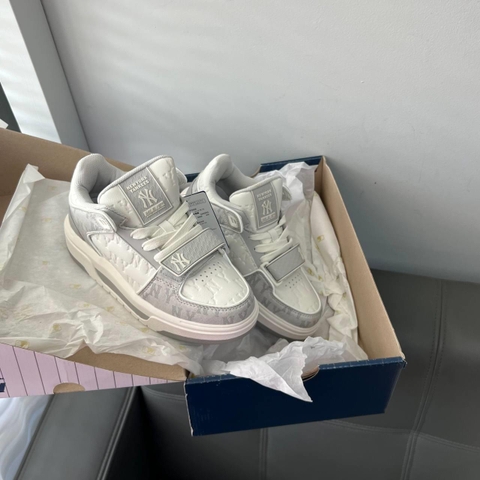 837  -  Giày MLB Chunky Liner Mid Classic Monogram New York Yankees - Gray - Code 3ASXCMM4N-50GRS [HÀNG CHÍNH HÃNG]