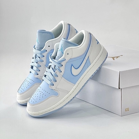 338 -  Giày Nike Jordan 1 Low Reverse Ice Blue DV1299 104  [HÀNG CHÍNH HÃNG]