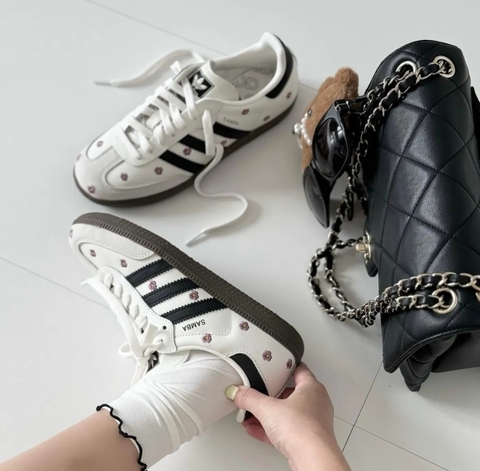 1362 - Giày Adidas Samba OG White Embroidered Floral IF4398 [CHÍNH HÃNG]