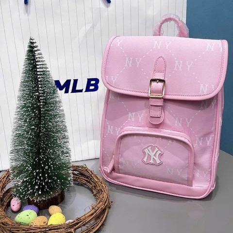 1704 - Balo MLB Jacquard Diamond Monogram Pink 7ABKMD45N-50PKL [HÀNG CHÍNH HÃNG]