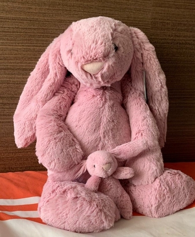 2116 - JellyCat 67cm Bunny Tulip Hồng - Jellycat Bashful Tulip Bunny 67cm [HÀNG CHÍNH HÃNG]