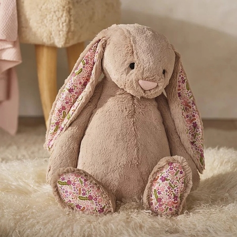 2156 - JellyCat Bunny Blossom Beige 'Petal' 51cm - JellyCat Blossom Beige Bunny Petal Huge 51cm [HÀNG CHÍNH HÃNG]