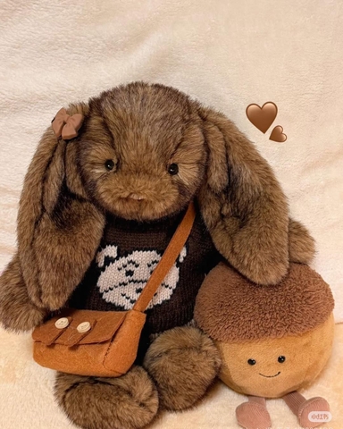 2619 - JellyCat Luxe Bunny Hoppleston 31cm [HÀNG CHÍNH HÃNG]