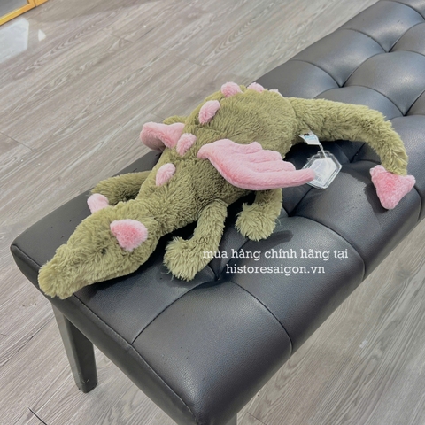 2614 - JellyCat Malachy Dragon 50cm - Jellycat Rồng Xanh Lá - Jellycat Rồng Matcha - Jellycat Malachy Dragon Huge 50cm [HÀNG CHÍNH HÃNG]