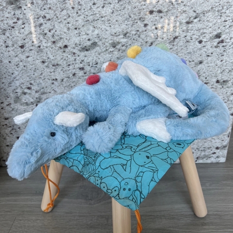 2203 - JellyCat Sky Dragon 50cm - Jellycat Rồng Xanh - Jellycat Sky Dragon Huge 50cm [HÀNG CHÍNH HÃNG]