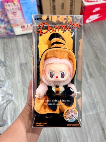 1145 - Labubu Mokoko V4 Halloween Bí Ngô Pumpkin Size 18cm - Mokoko Original - [HÀNG CHÍNH HÃNG] POP MART