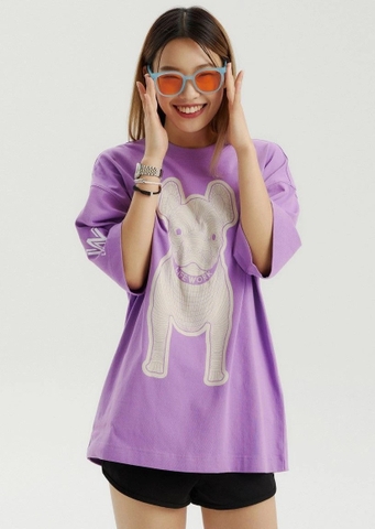869 -  Áo Life Work Logo Radoc Signature - Purple  - Code LW215TS982 [HÀNG CHÍNH HÃNG]