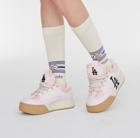 568  -  Giày MLB Korea Chunky Wide New York Yankees White Pink - 3ASXCCW3N-07PKS [HÀNG CHÍNH HÃNG]