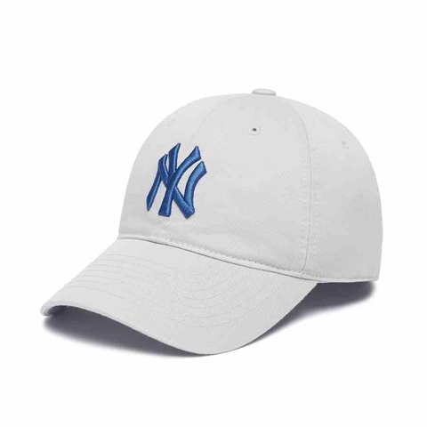 391 -  Nón MLB Unstructured Ball cap - Xám Nhạt - Ny Xanh Dương [HÀNG CHÍNH HÃNG]