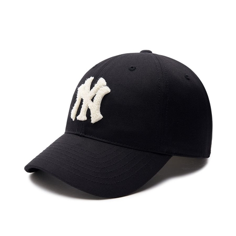 425 -  Nón MLB Unstructured Ball cap - Đen - Ny Trắng Xù [HÀNG CHÍNH HÃNG]