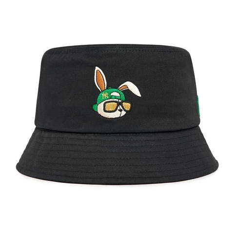 442 -  Nón MLB Bucket Unstructured Ball cap - Đen - Thỏ Xanh NY [HÀNG CHÍNH HÃNG]