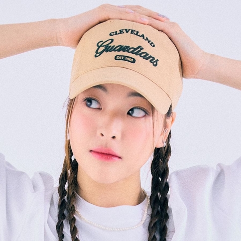 395 -  Nón MLB Unstructured Ball cap - Nâu - Cleverland Guardian [HÀNG CHÍNH HÃNG]