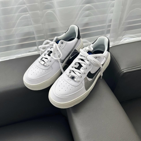 800 -  Giày Nike Air Force 1 PLT.AF.ORM Metallic Silver Black DX3199 100 [HÀNG CHÍNH HÃNG]