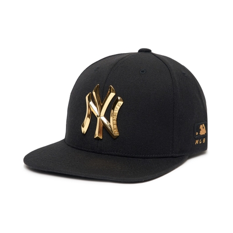1003 -  Nón MLB Snapback Metal Logo New York Black Gold - Code 3ACPS571N 50GOS [HÀNG CHÍNH HÃNG]