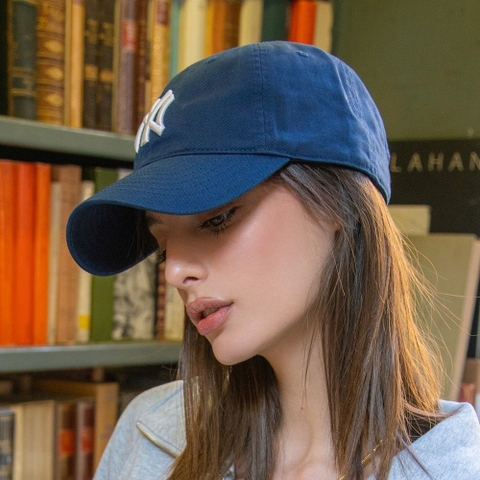 414 -  Nón MLB Unstructured Ball cap - Xanh Navy - Ny Trắng To [HÀNG CHÍNH HÃNG]