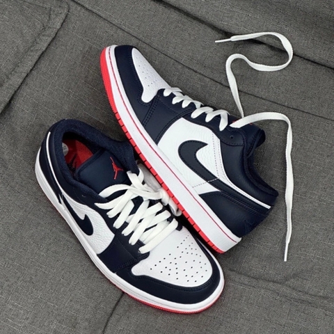 478 -  Giày Nike Air Jordan 1 Low Obsidian Ember Glow 553558 481 [HÀNG CHÍNH HÃNG]