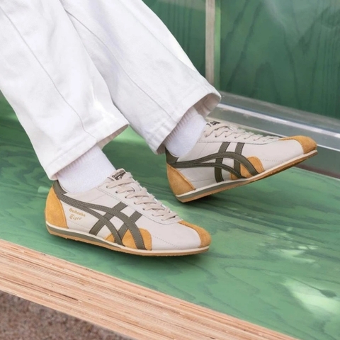 1528 - Giày Onitsuka Tiger Runspark Beige Olive Mustard 1183B480-200 [HÀNG CHÍNH HÃNG]