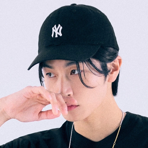 419 -  Nón MLB Unstructured Ball cap - Đen - Ny Trắng Nhỏ [HÀNG CHÍNH HÃNG]